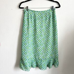 Vintage Y2K Midi‎ Skirt, Ruffles, Vacation,    Boho Chic, Fairycore, Small